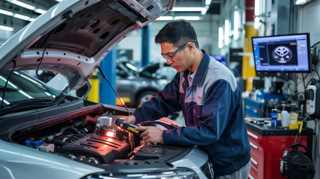 How much does fixing a blinking TPMS light on a Toyota cost?