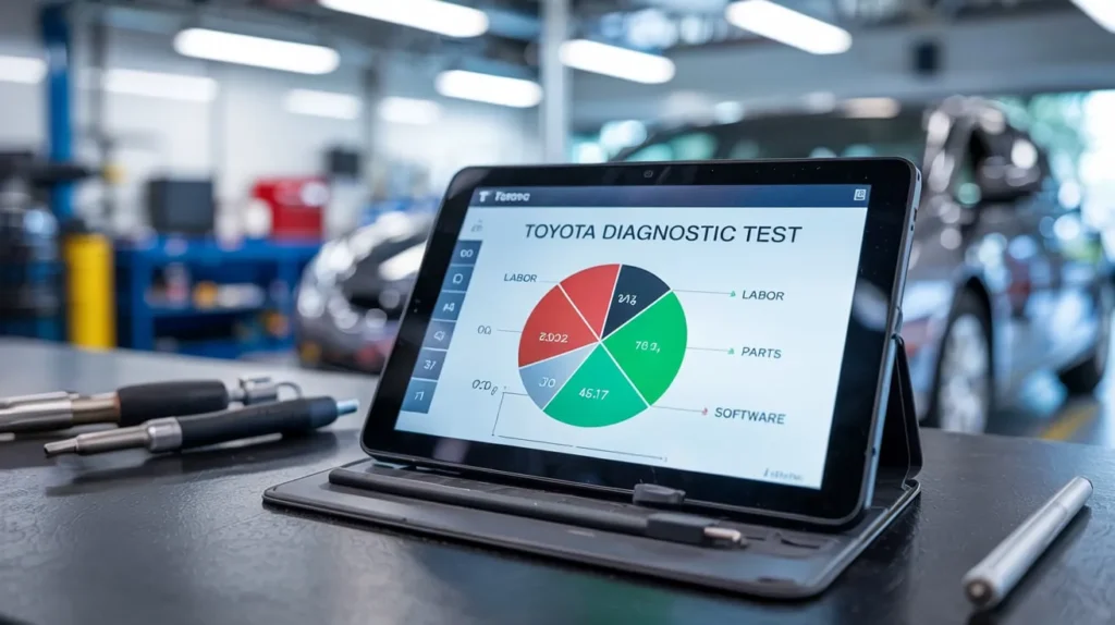 What Is The Typical Cost Breakdown For A Toyota Diagnostic Test?