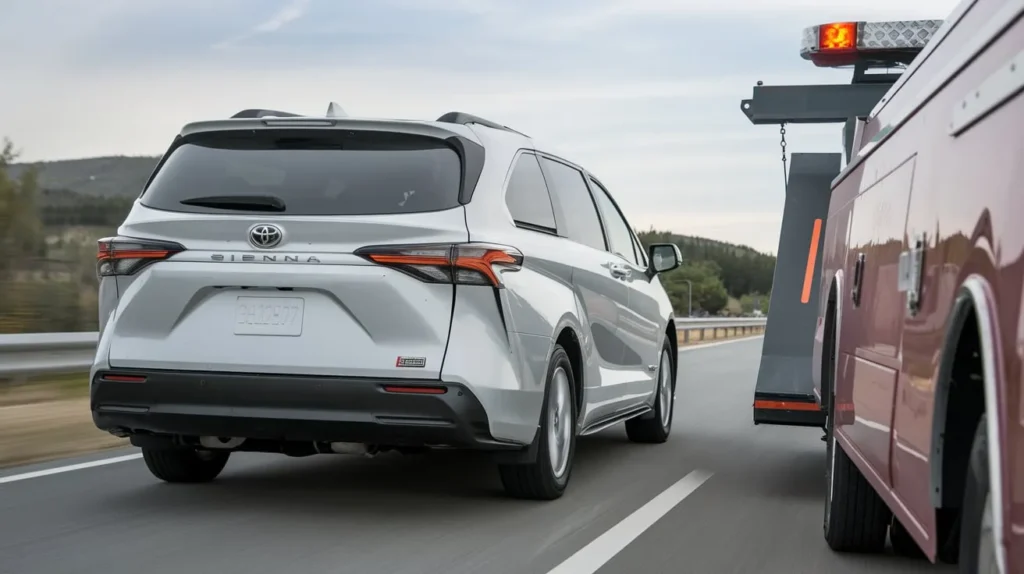 What are the Safety and Towing Features of the Toyota Sienna?